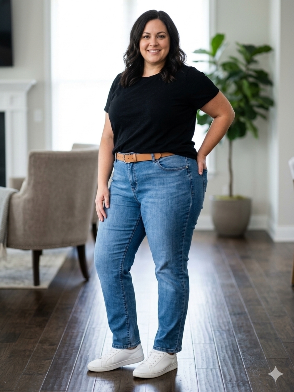 Lane Bryant Jeans Woman Size 20S Genuis Fit Straight Embroidered Pockets Stretch